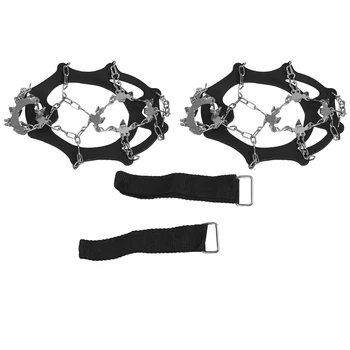 

ABGZ-Ice Cleats For Women Men, 19 Snow Spikes Ice Crampons For Walking, Jogging, Climbing And Hiking