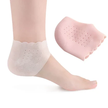 

1 Pair Protective Silicone Gel Ankle Support Soft Socks Pain Relief Moisturizing Gel Heel Socks Foot Care Tool