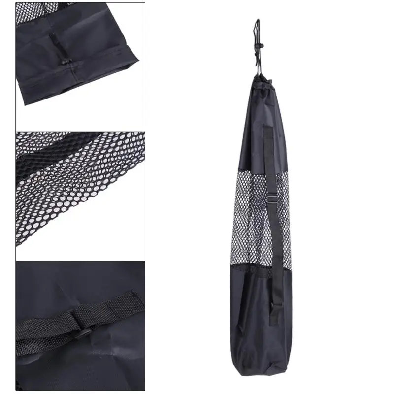 Lightweight Nylon Carry Backpack Adjustable Strap Mesh Bag for Yoga Mat
