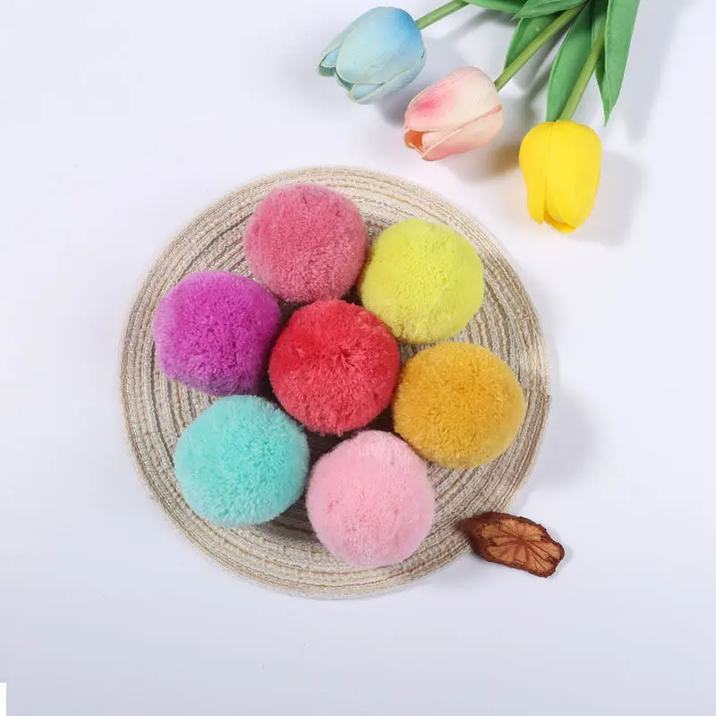 50mm Pom Piel Soft Pompones Fluffy Plush Crafts DIY Pom Pompoms Ball Furball Home Decor Dress Jewelry Scarf Sewing Accessories pom poms craft supplies