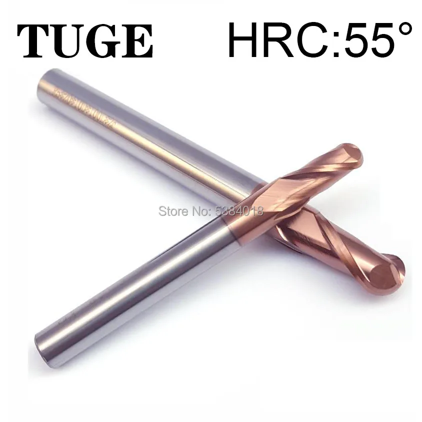 TUGE HRC55 2 Флейта Вольфрамовая сталь фреза металлический сплав фрезерные инструменты Концевая фреза для металла фреза карбида фреза c TUGE HRC55 2 Флейта Вольфрамовая сталь фреза металлический сплав фрезерные инструменты Концевая фреза для металла фреза карбида фреза c
