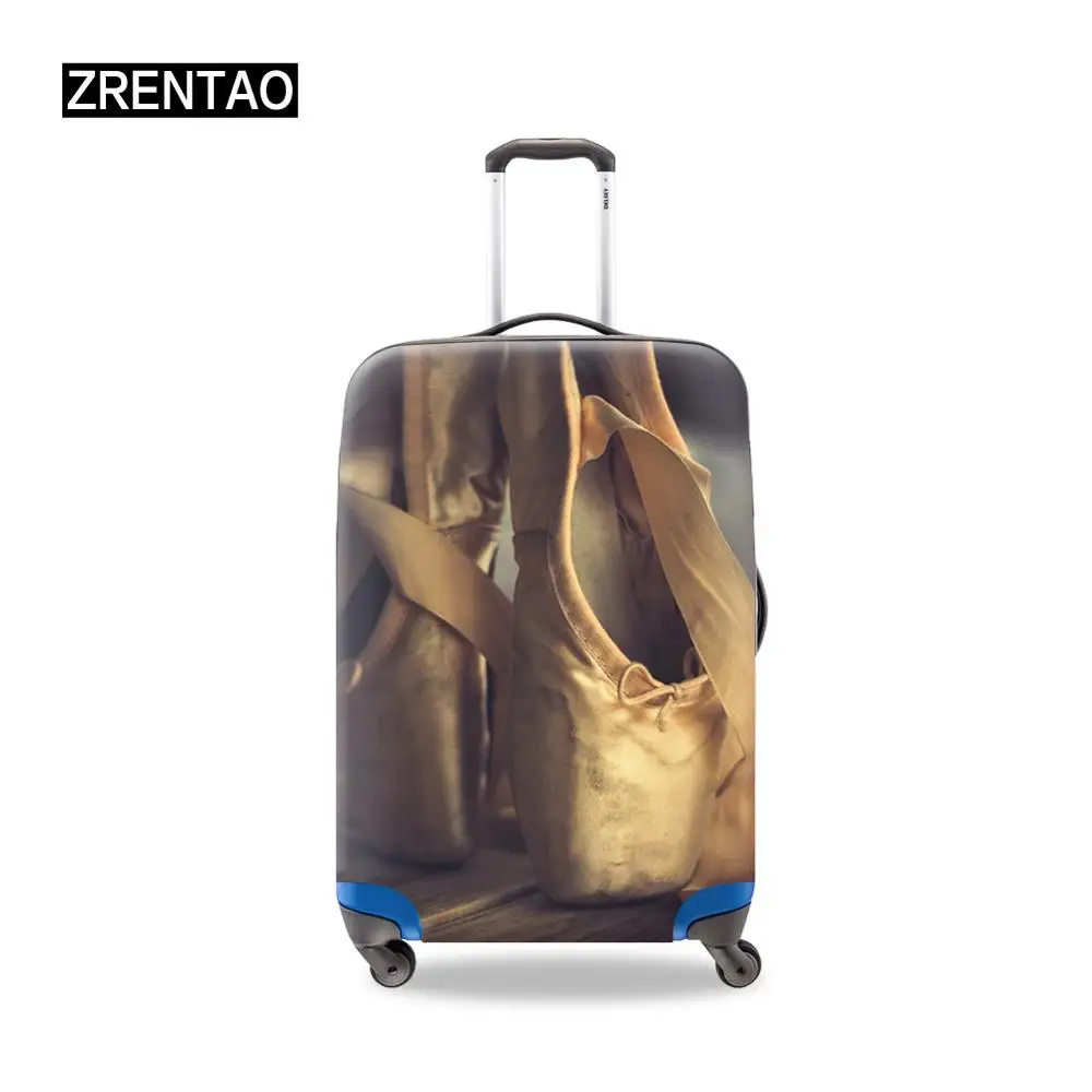 Леди девушка балет танец печати S/M/L/XL водонепроницаемый багаж набор защитный чехол применяется к 18-32 дюймов праздник путешествия багаж чехол - Цвет: Fashion Cover 7