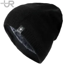 New Winter Hats For Men Solid Color Knitted Hat Star Sports Wool Beanie Winter Warm Comfortable Hat Outdoor Thick Warm Hats