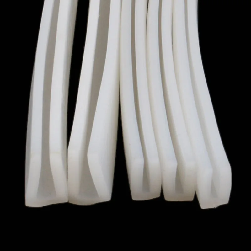 Silicone Seal Strip 1/2/3/5Meters Silicone Rubber U Channel Sealing Strip