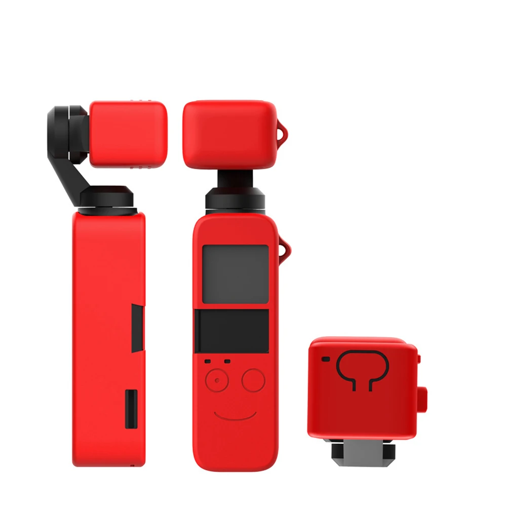 Мягкий силиконовый чехол со смайликом для DJI OSMO Pocket Sports camera Lens cap корпус из кожи