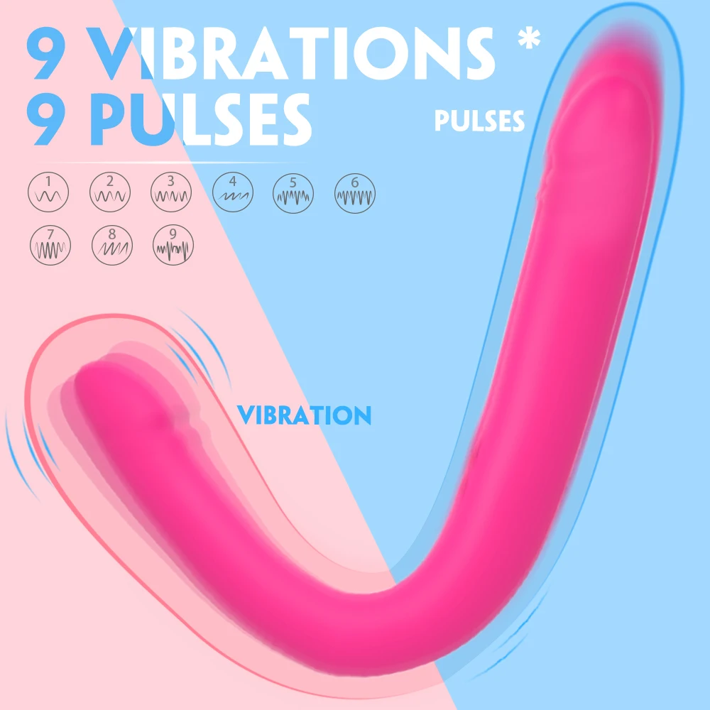 Strapless Strapon Vibrators for Couples Super Huge Dildo Double Penetration Vibrator Erotic Toys Sex Shop for Couple Vibrators 6