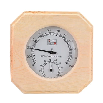 

Wood Temperature Measuring Sauna Room Thermometer Hygrothermograph Hygrometer Humidity Measure Home Supplies