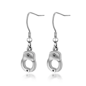 

Hemiston Fashion Titanium Steel Colorfast Earrings Handcuffs Personality Earrings