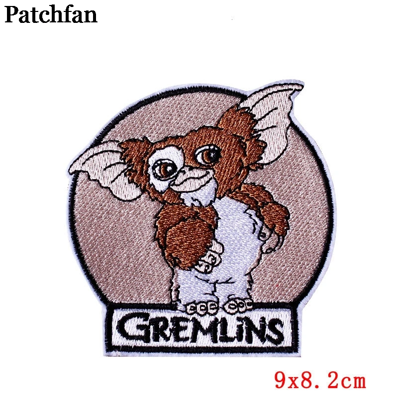 Patchfan Gremlins gizmo мультфильм железа на заплатках одежда вышивка аксессуары для лоскутного шитья индивидуальные нашивки A2310