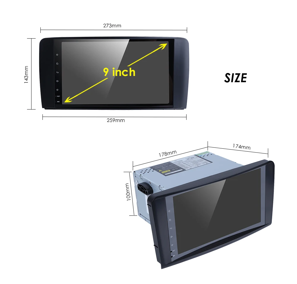  Android 9.0 4G 64G car GPS For Mercedes Benz ML GL W164 ML350 ML500 GL320 X164 ML280 GL350 GL450 ra