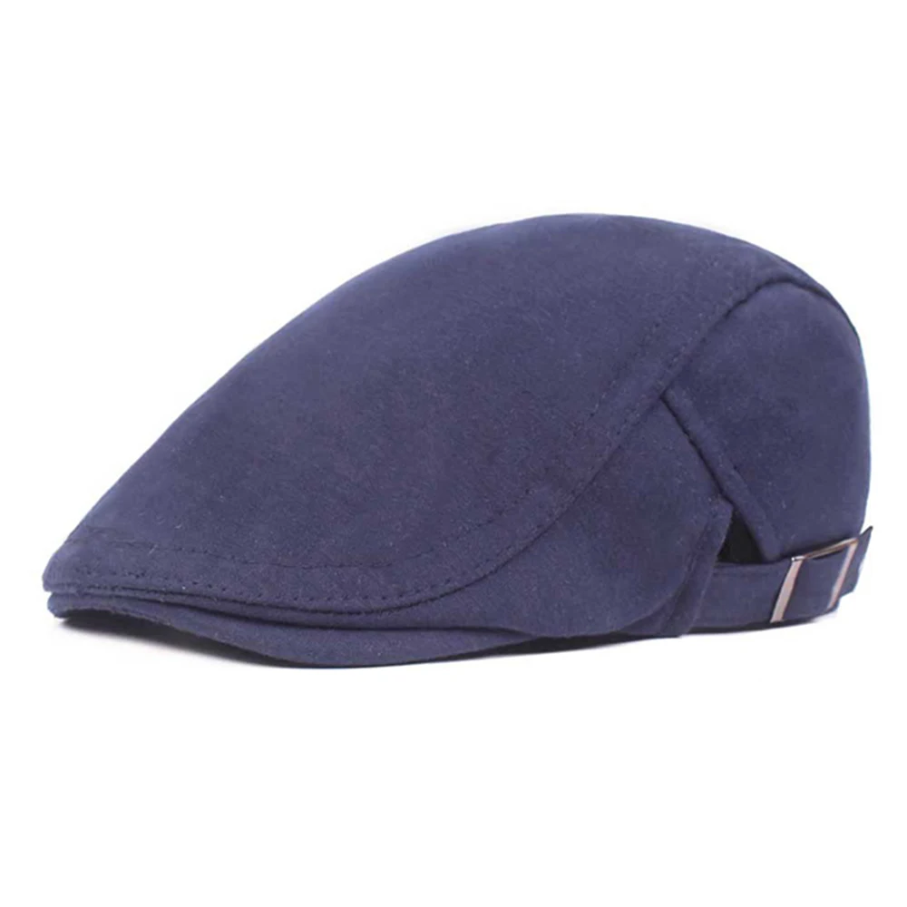 navy blue 1 шт. береты для мужчин и женщин летние шерстяные художественные Ретро бейсболки гольф вождения солнцезащитные очки регулируемый головной убор Открытый дышащий - Цвет: navy blue