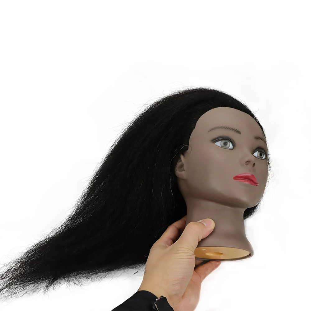 Afro Mannequin Heads With Real Hair Braiding Cornro Practice Dummy