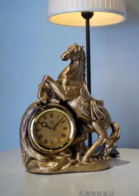 Ma Zhicheng маятник Европейский ретро домашний декор офисные настольные часы гостиная кварцевые часы ручной работы статуи для дома