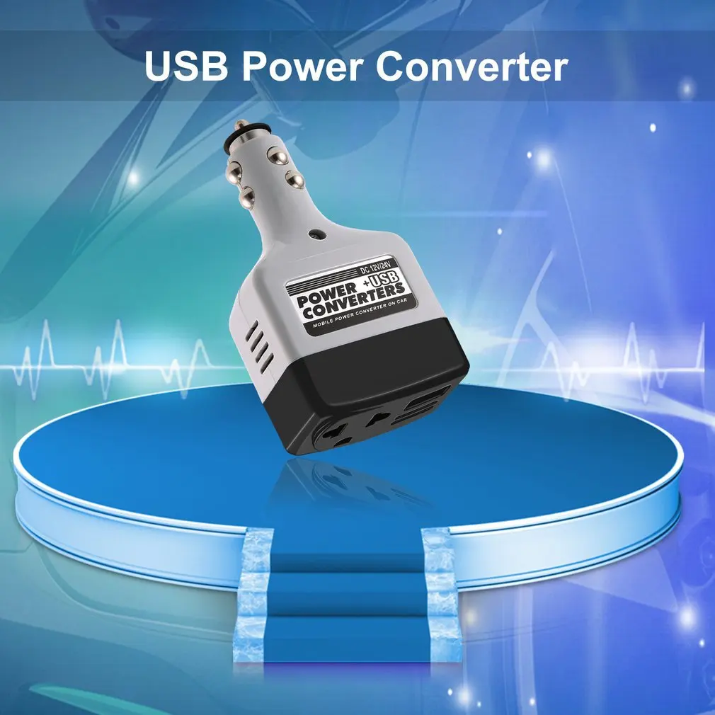 DC 12/24 V к AC 220 V/USB 6 автомобильный адаптер инвертора питания мобильное