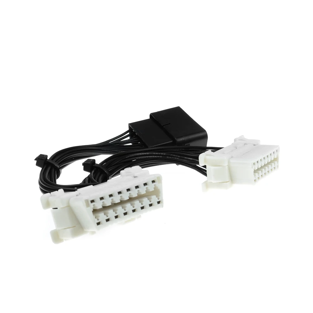 OBD2 Splitter Cable 16 pin OBD2 OBDii One Male to Two Female Y Cable OBD2 splitter extension,obd2 splitter cable