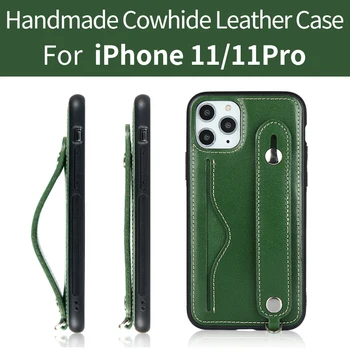 

Luxury Leather Card Slot Wallet Case For iPhone 11 11Pro 11Pro Max Coque Holder Stand Cover popsocket for mobile phones