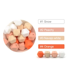 LOFCA Premium Silicone Beads - Hexagon Design for Jewelry Crafting and Accessories, 10PCS (Set 5)
