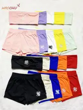 

HAOOHU Tracksuit Suit 2 Piece Solid Color Women Fashion Strapless Embroidered Sleeveless Top Sports Shorts clothing Breast wrap