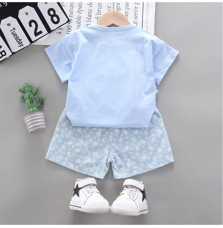 短裤两件套_女童夏装童装新款中小童圆领短袖碎花短裤一件代发---阿里巴巴_05