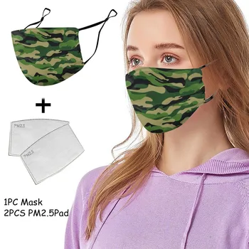 

Cloth Face Shield For Adults Windproof Face Shield + 2PCS Filter Reusable Mouth Mask Washable Face Mask Breathable mondmaskers