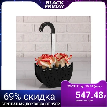 

Kashpo wooden "umbrella", MDF, black, 16 × 7.5 × 29 cm 5199651