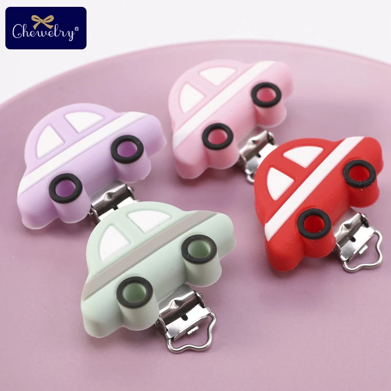

1pc Pacifier Clip Baby Teether Silicone Car Clip teething Accessories BPA Free DIY Nursing Soother Clips Chains Nipple Bead Tool