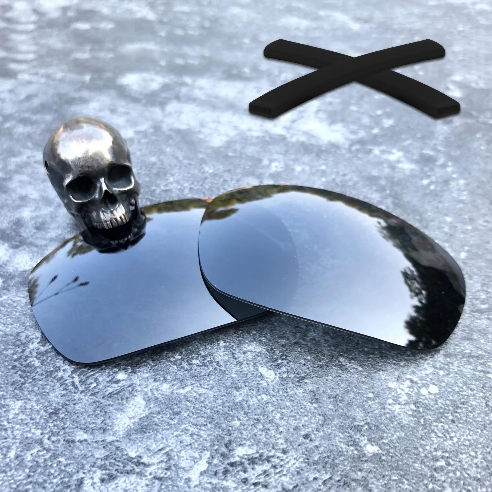 Black IR-Black ES Firtox настоящие поляризационные расширенная замена линз и черные носки с ушками для-Oakley Jawbone солнцезащитных очков(срок службы линзы только)-несколько вариантов - Цвет линз: Black IR-Black ES