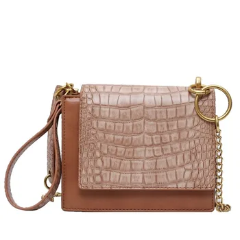 

Retro Stone Pattern Leather Small Crossbody Bags for Women Quality Chain Strap Female Shoulder Messenger Bag Ladies' Flap Bag