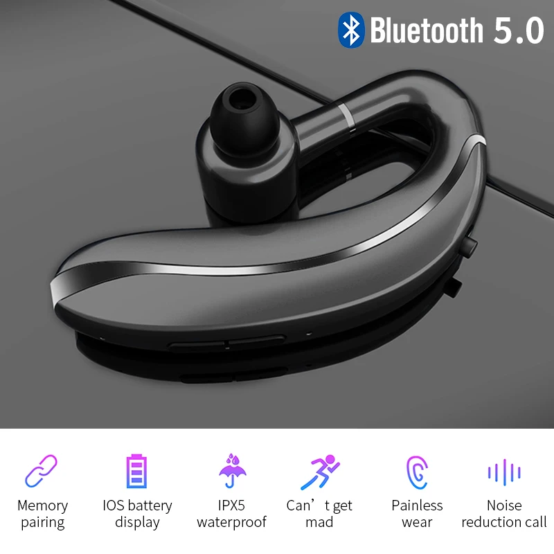 Q10, Bluetooth наушники, 300 мА/ч, долгий режим ожидания, наушники с микрофоном, беспроводная гарнитура, бизнес Bluetooth наушники для вождения