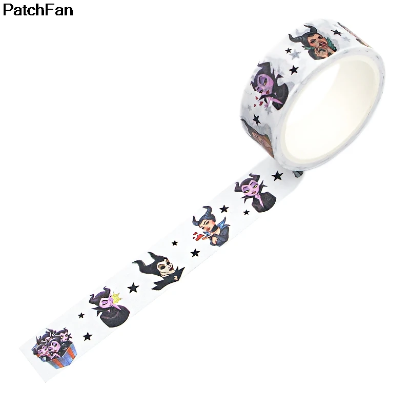 Patchfan Maleficent мультфильм DIY Скрапбукинг липкий клей Васи бумага маскирующая лента печатные узоры наклейки A2683