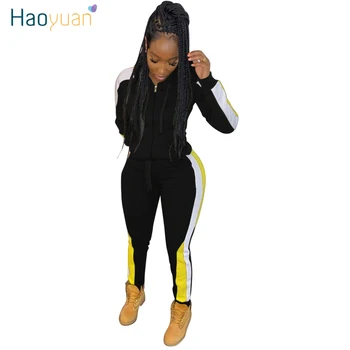 

ZOOEFFBB Plus Size 2 Piece Set Women Matching Tracksuit Fall Winter Clothes Jacket Top and Pants Sweat Suits Two Piece Outfits