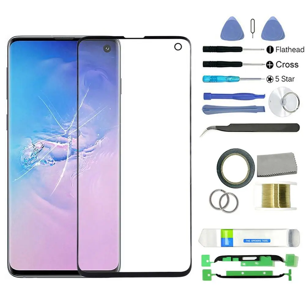 Сенсорный экран Переднее стекло для Samsung Galaxy S8 + S9 S10plus ЖК-экран передняя внешняя