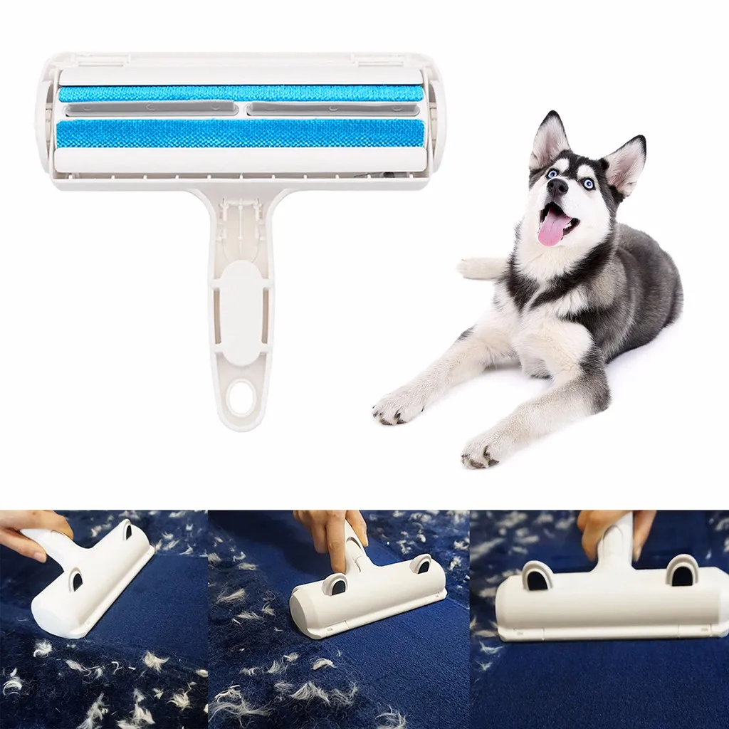 Pet Hair Fur Cleaning Brush Efficient Removal Cotton Wool Brush