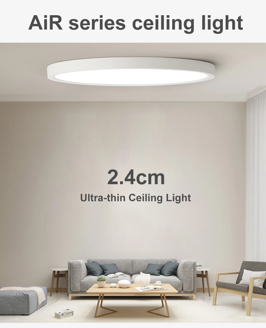 Modern LED Ceiling Light 36W 45W Home Lighing 5000K Kitchen Bedroom Bathroom Lamp Ultrathin Surface Mounting Ceiling Lamp outdoor ceiling lights