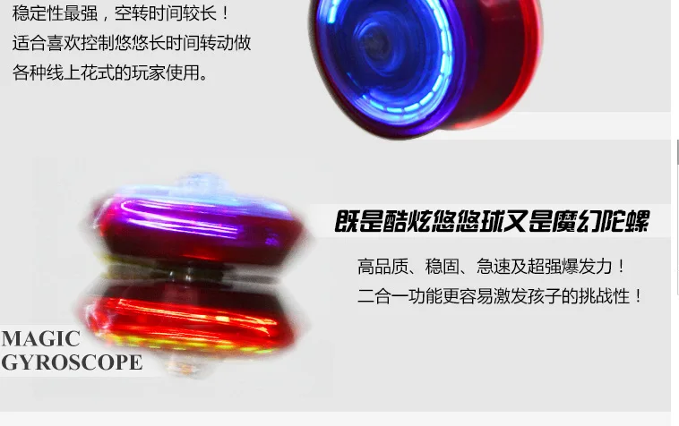 Защита от солнца YO-YO 3D освещение YO-YO детская игрушка Йо-Йо сияющая вспышка YO-YO