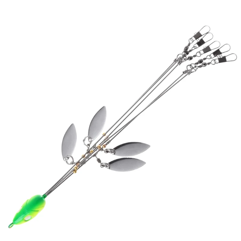  Umbrella Fishing Lure Rig 5 Arms Alabama Rig Head Swimming Bait Bass With Swivel Snap Connector Fis