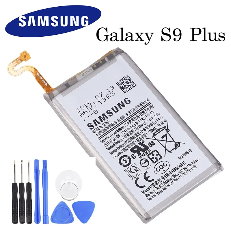 Оригинальный запасной аккумулятор для Samsung GALAXY S9 Plus G9650 + G965F телефона 3500