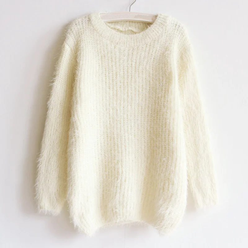 New fashion casual sweater loose round neck women sweater