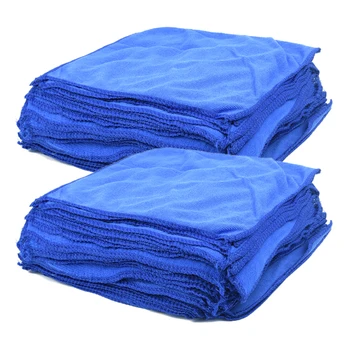 

Blue Towels Polishing Drying 100pcs Washing Microfiber Water-Absorbent