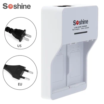

Soshine White 2 Independent Channels Battery Smart Charger with LED Indicator for 9V Li-ion/Ni-MH Rechargeable Batteries