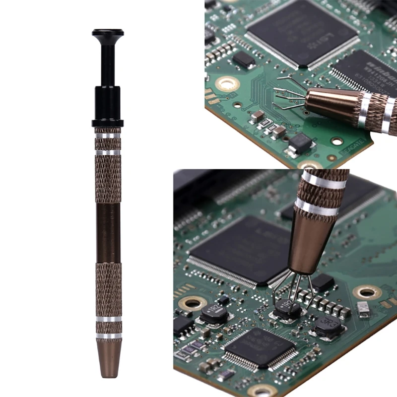 Abridor de Haste de Coluna Extrator de Chave de Metal Ferramenta de Agarramento de Chip Eletrônico de Teclado Mecânico - Imagem 6