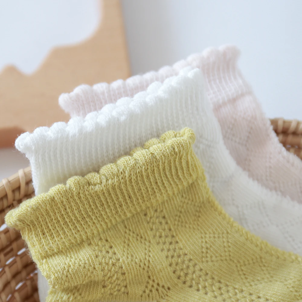 5Pairs Baby Cotton Mesh Socks For Kids