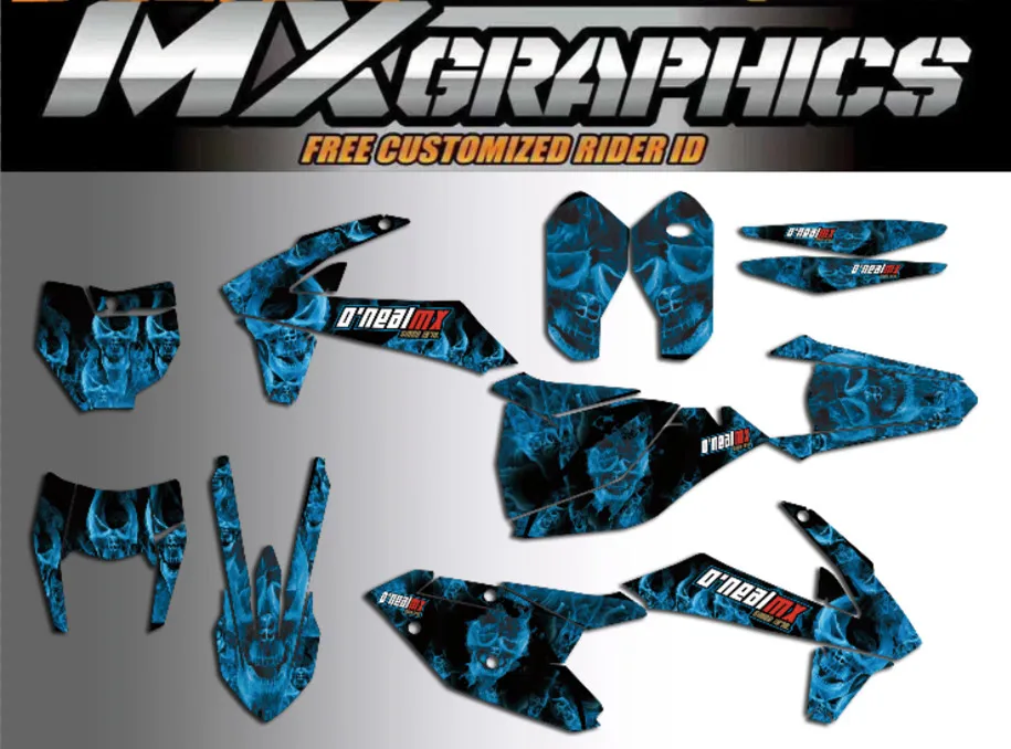 Мотокросс наклейки комплект для KTM XC EXC XCF SX SXF- 125 150 250 350 450 по индивидуальному заказу команда Графический обтекатель наклейка - Цвет: as shown