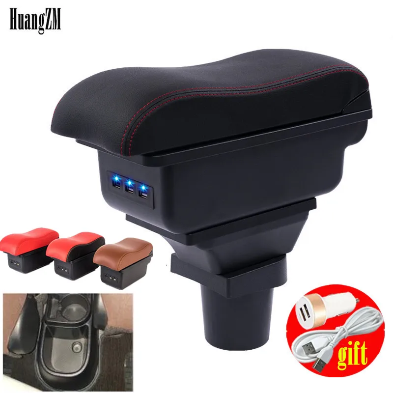 Подлокотник для Toyota yaris vitz центральный контейнер хранения с USB интерфейсом