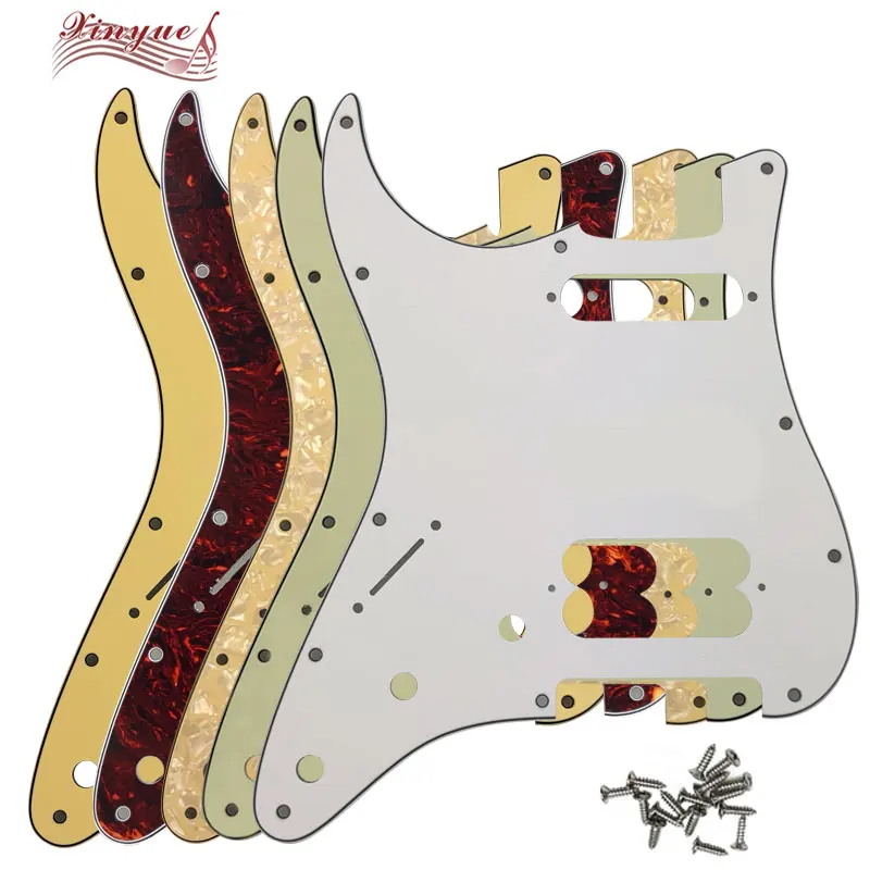 

Pleroo Guitar Parts - For left handed US 11 Screw Hole Standard Start Player HS Guitar pickguard pickup screw with No knob hole