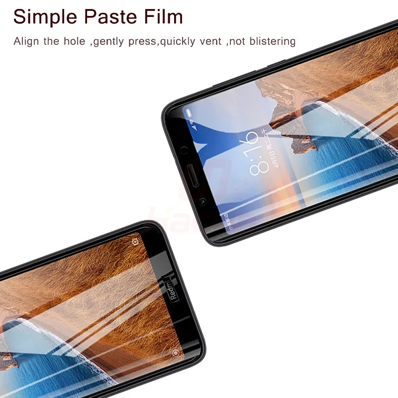 Стекло Hacrin для телефона Xiaomi Redmi 7A закаленное стекло с полным покрытием