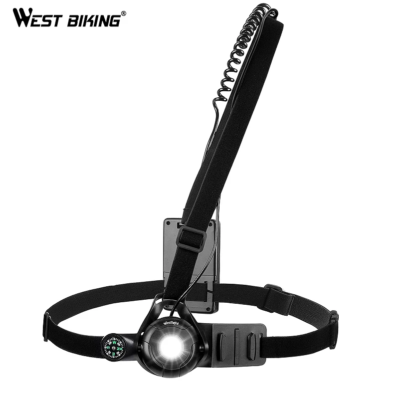 WEST BIKING уличный ночной Светильник для бега s светодиодный светильник на грудь