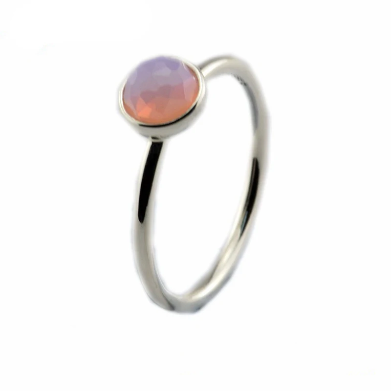 12 Months Birthstone Crystal Rings for Women 925 Sterling Silver Jewelry Birthday Women Rings Fashion Pave Stone Girl Ring Gifts - Цвет основного камня: 10