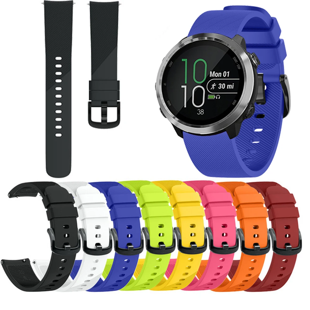 L/S цветной мягкий силиконовый сменный ремешок для Garmin vivoactive 3 vivoactive3 vivomove3 HR умный Браслет для Forerunner 645