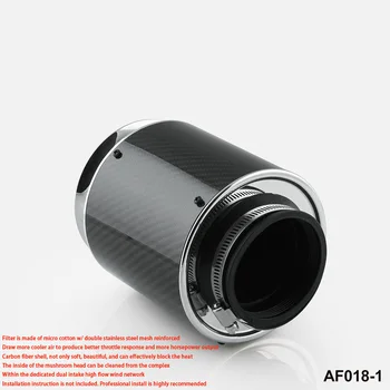 

Hi-Flow Air filter Air Filter Intakes 76mm-inlet 3" Inlet 5" Height 3inch